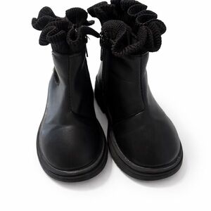 Nicole Miller Toddler Black Ankle Boots Size 6